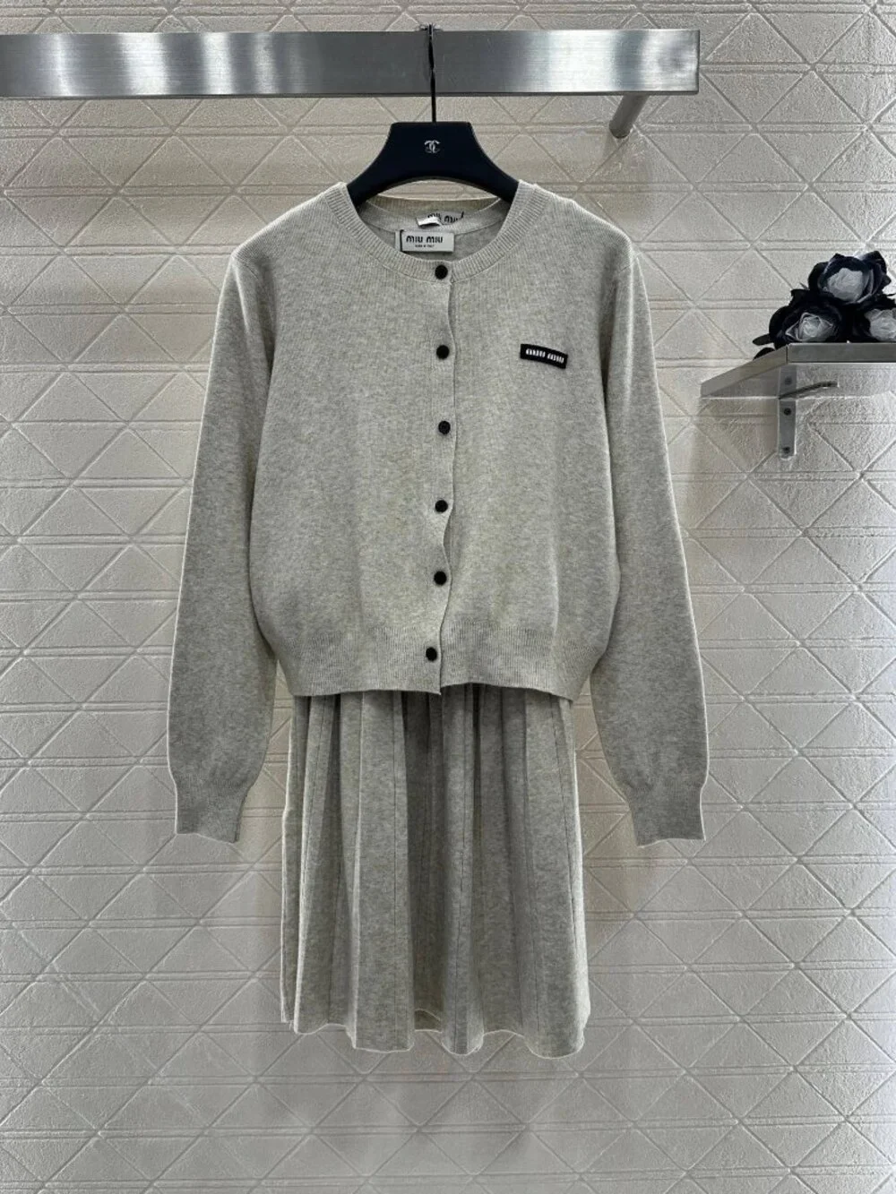 💕MIU MIU💕 set Knitted cardigan + knitted dress